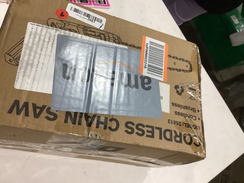 Condition photo showing Good Condition for 12 Inch Brushless Electric Chainsaw Cordless, for Dewalt Battery 20V, Compact Chain Saw with 44.3 FT/S Powerful Cutting, Auto Oiler Low Kickback Battery Powered Chainsaw for Tree Trimming Wood Cutting 12" for Dewalt 20V