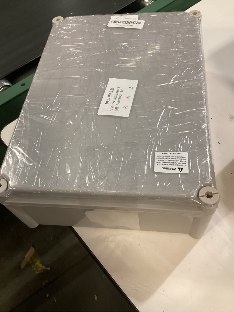 Condition photo showing Good Condition for junction boxes-15" x 11" x 5.1" ip65 abs plastic dustproof waterproof electrical box project junction conduit box for electrical outdoor enclosure