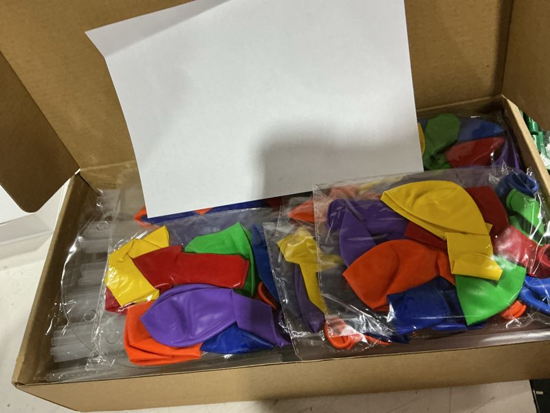 Condition photo showing Good Condition for 6 set balloon stand table centerpieces with led lights for party decor, balloons centerpieces for table, balloon stand kit for graduation decorations 2026, weddings, birthday decoration