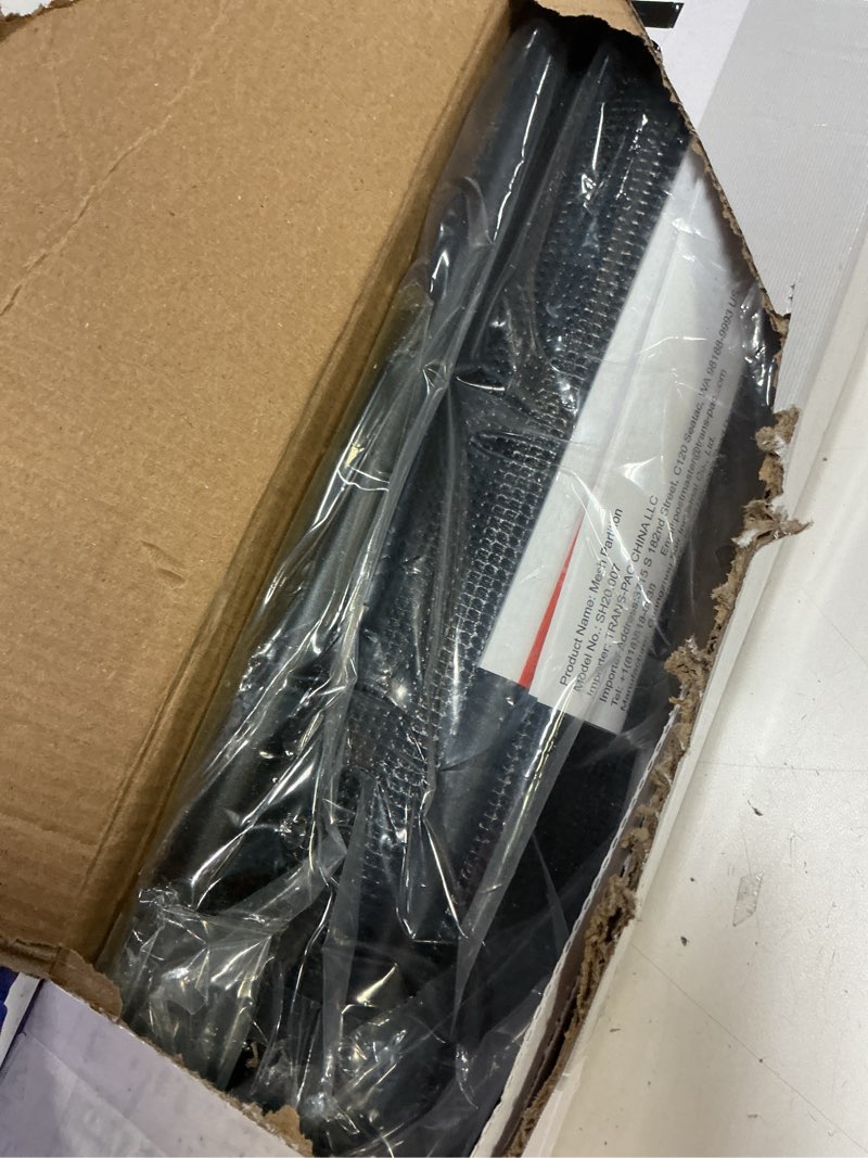 Condition photo showing As Is for Reinforced Bottom 100 Inch Retractable Baby Gates Extra Wide Baby Gate for Large Openings, 8 ft Super Long Child Gates for Large Openings, Mesh Retractable Dog Gate for Doorways Extra Wide, Black Black 33" Tall x 100" Wide? With Reinforced Bar ?