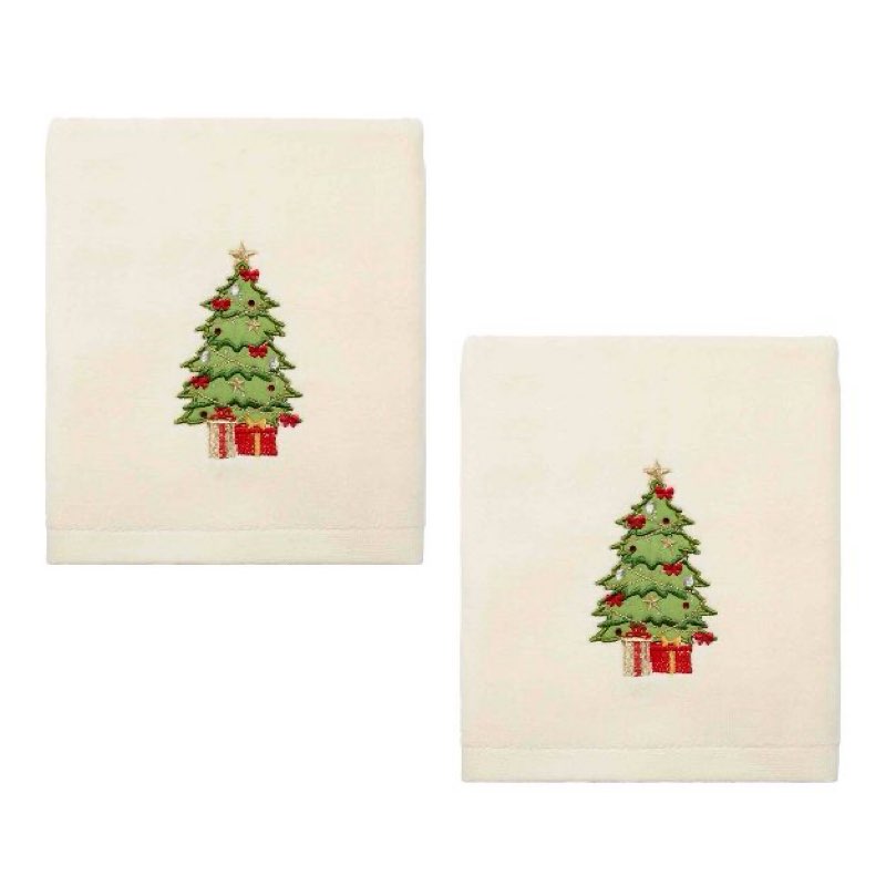 Avanti Trees 2-Pack Hand Towel Set