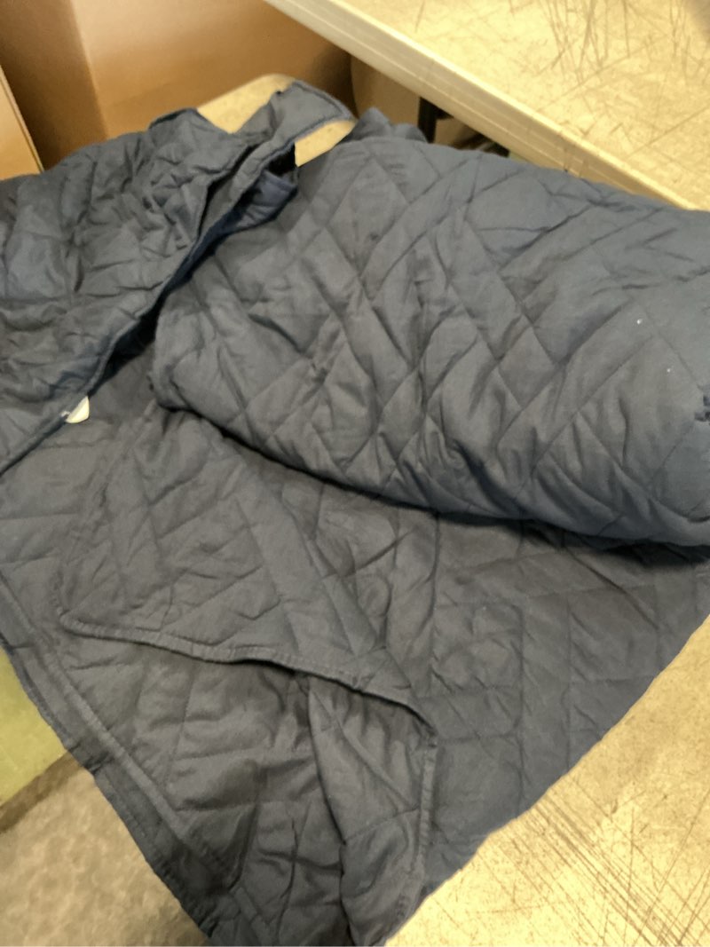 Navy 3 Piece Bedding Queen Comforter With 2 Pillow Cases