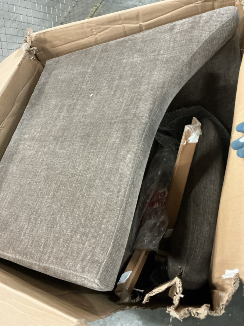 Condition photo showing Good Condition for swivel accent chair brown fabric mt4534176539001