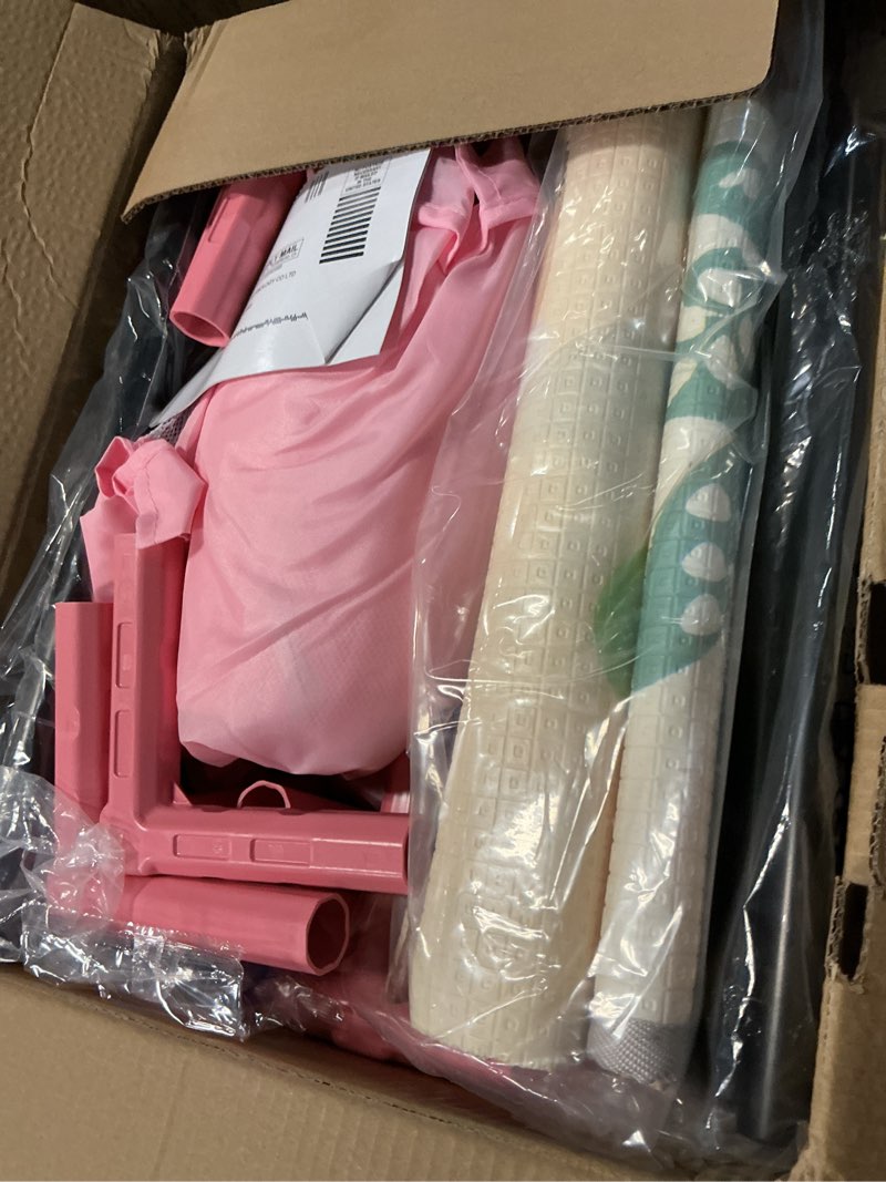 Condition photo showing Good Condition for pink baby playpen with mat, 50x50 inch playpen with mat waterproof for babies and toddlers play pen for girls pink playards safety gate fence active center indoor pink 50x50 inch