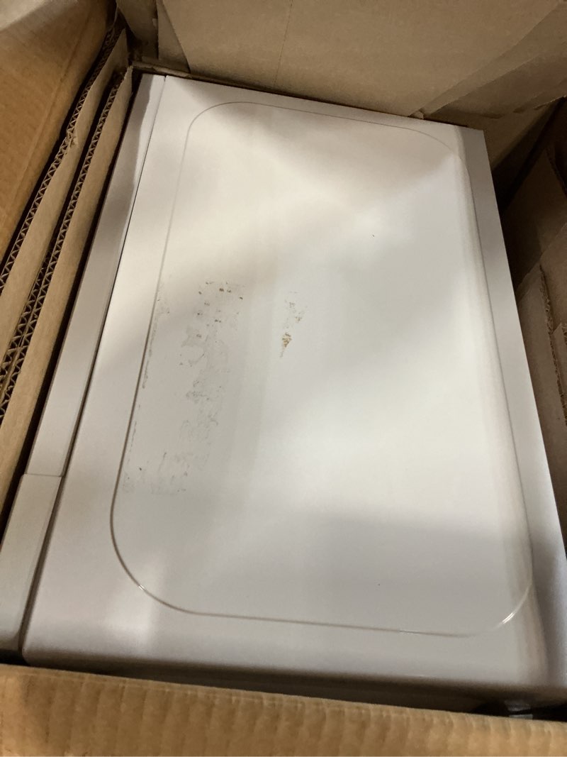 Condition photo showing As Is for COMFEE CMO-C20M1WH Retro Microwave with 11 power levels, Fast Multi-stage Cooking, Turntable Reset Function Kitchen Timer, Speedy Cooking? Weight/Time Defrost, Memory function, Children Lock, 700W Modern White