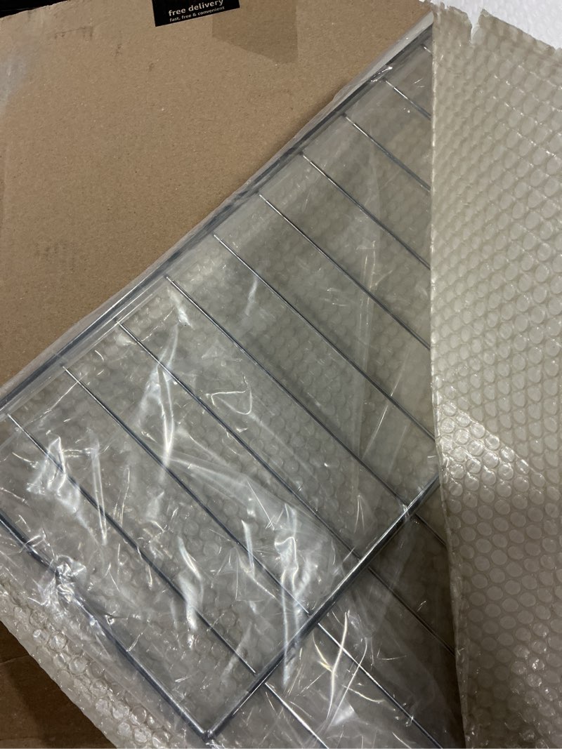 Condition photo showing Good Condition for aiwaiufu adjustable extendable oven rack, universal chrome plated wire shelf, adjusts from 14.5" to 25.5" wide, compatible with ge, whirlpool, frigidaire, kenmore, samsung, lg, ovens, 1 pack
