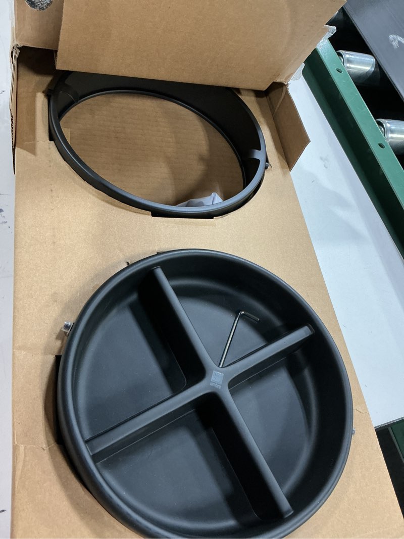 Condition photo showing Good Condition for Umbra Space Saving Hub Umbrella Stand, Black/Walnut Umbrella Stand Black