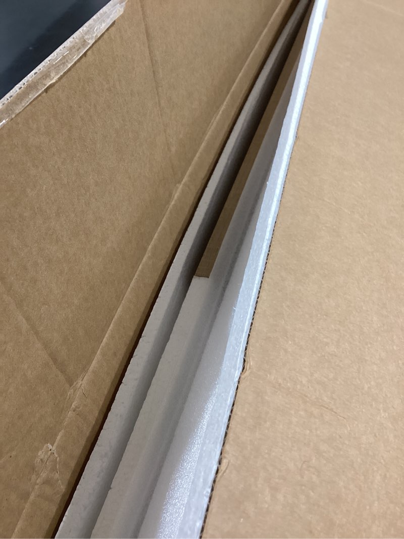 Condition photo showing New/Like New for Mericonia Farmhouse Buffet Sideboard Cabinet with Storage, Fluted Coffee Bar with Doors and Adjustable Shelves, Modern Wood Console Cabinet for Kitchen, Livingroom (Fluted 4 Door, Natural) Natural Fluted 4 Door