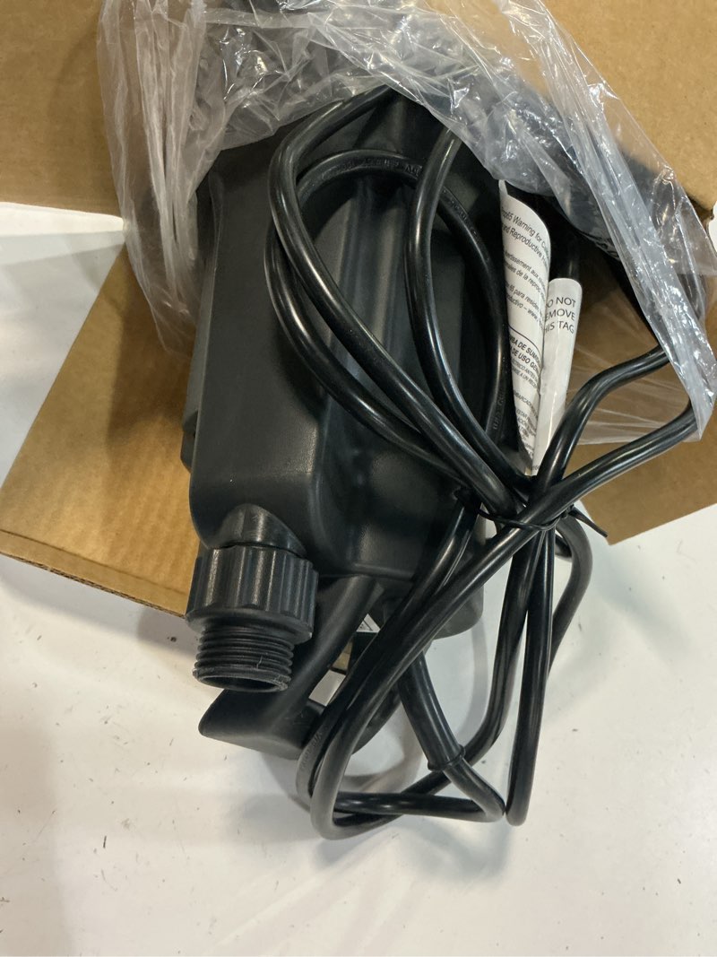 Condition photo showing As Is for utilitech 1/6-hp 115-volt 25-gpm thermoplastic submersible utility pump