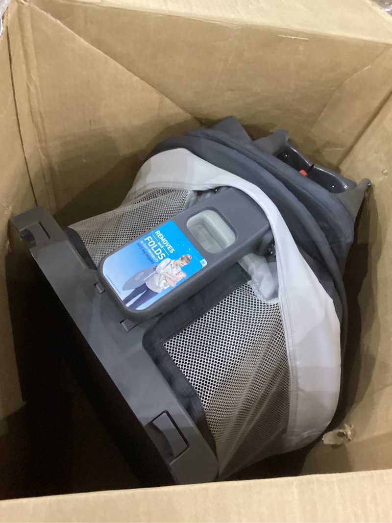 Condition photo showing As Is for Graco Pack ’n Play Travel Dome LX Playard – Raised Travel Bassinet, UV?50 Canopy, Changer & Storage, Astin w/ Raised Dome Astin