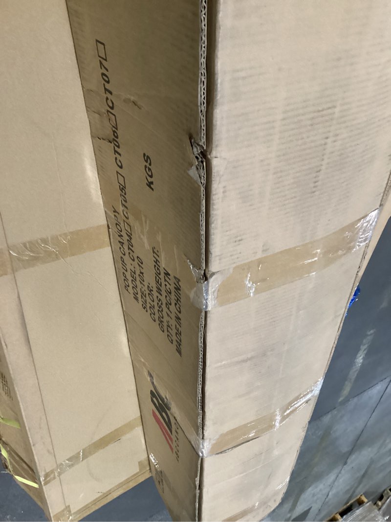 Condition photo showing As Is for ABCCANOPY Easy Pop Up Canopy Tent with Sidewalls 10x10 Commercial -Series, White 10X10 White