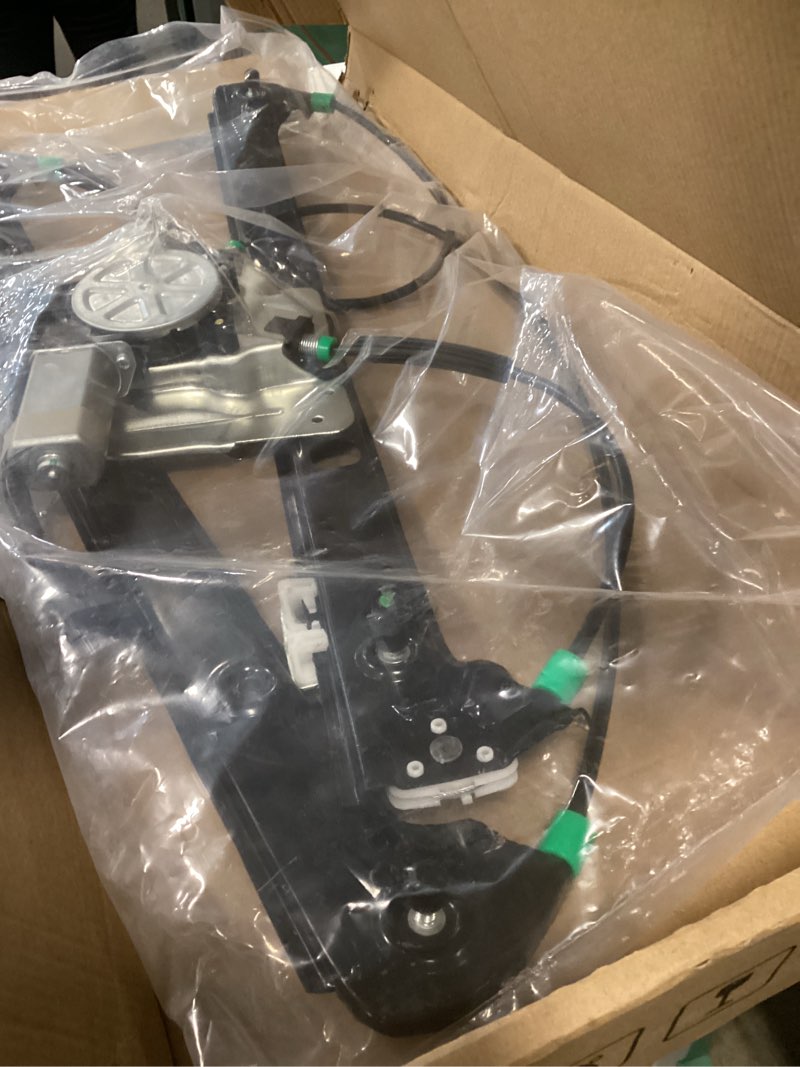 Condition photo showing New/Like New for front right passenger side power window regulator with motor fit for bmw x5 e53 sport utility 2000 2001 2002 2003 2004 2005 2006, 741-489 front passenger side