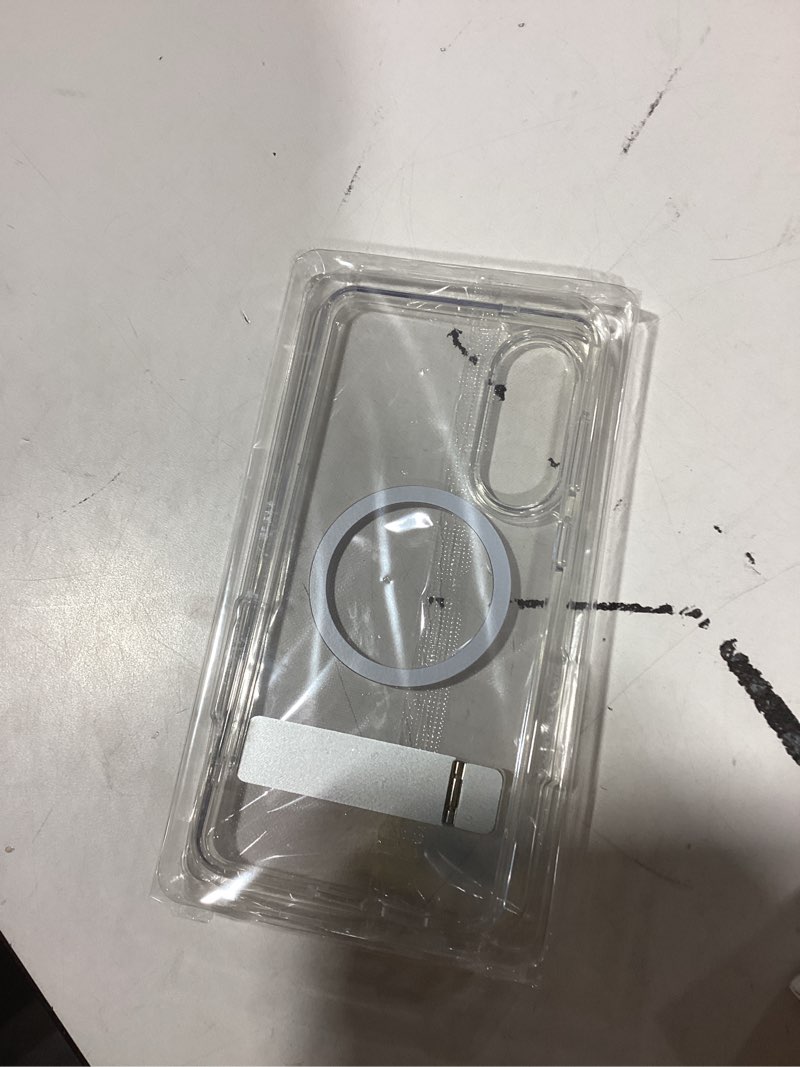 Condition photo showing New/Like New for SPIDERCASE Magnetic for Samsung Galaxy S25 Edge Case, [3 Stand Ways][ Military Grade Drop Protection] with Invisible Stand Shockproof Slim Case for S25 Edge 5G,Clear Clear S25 Edge