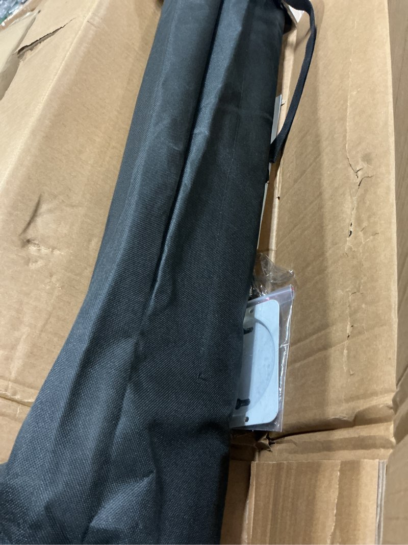 Condition photo showing As Is for Projector Screen with Stand, Outdoor Projector Screen 16:9 and Tripod Stand, Portable Projection Screen with 1.2 Gain, Lightweight and Compact, Easy Setup, Idea for Home Cinema, Backyard, (120 Inch).