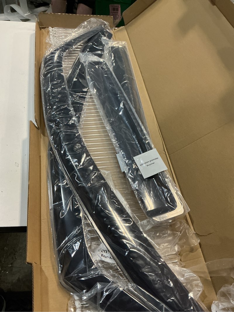 Condition photo showing New/Like New for nilight in channel rain guard for honda ridgeline 2017 2018 2019 2020 2021 2022 2023 2024 2025 2026, inside mount window deflectors for cars, smoke tinted, 4pcs honda ridgeline 2017-2026
