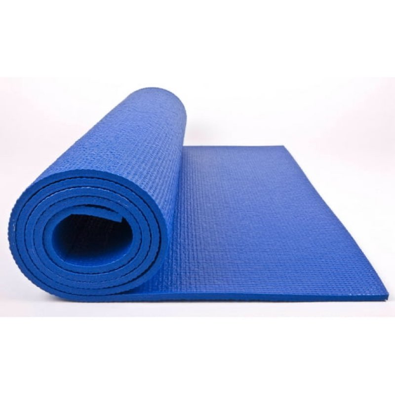 GoFit Double Thick 7-mm. Yoga Mat (Sapphire Blue) - Non Slip, 68” x 24”