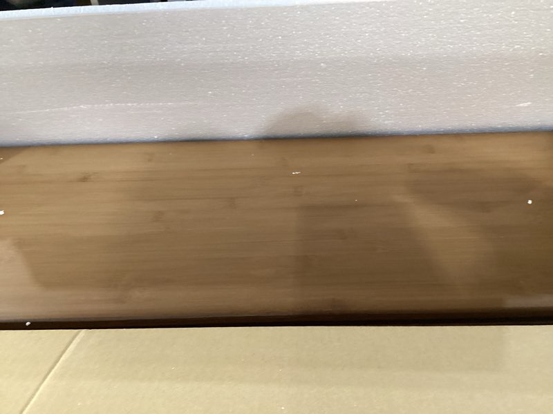 Condition photo showing As Is for Wire Shelf Covers, Bamboo Wire Rack Covers for Pantry, Closet (4pcs, 32" W x 12" D) 32"W x 12"D 4