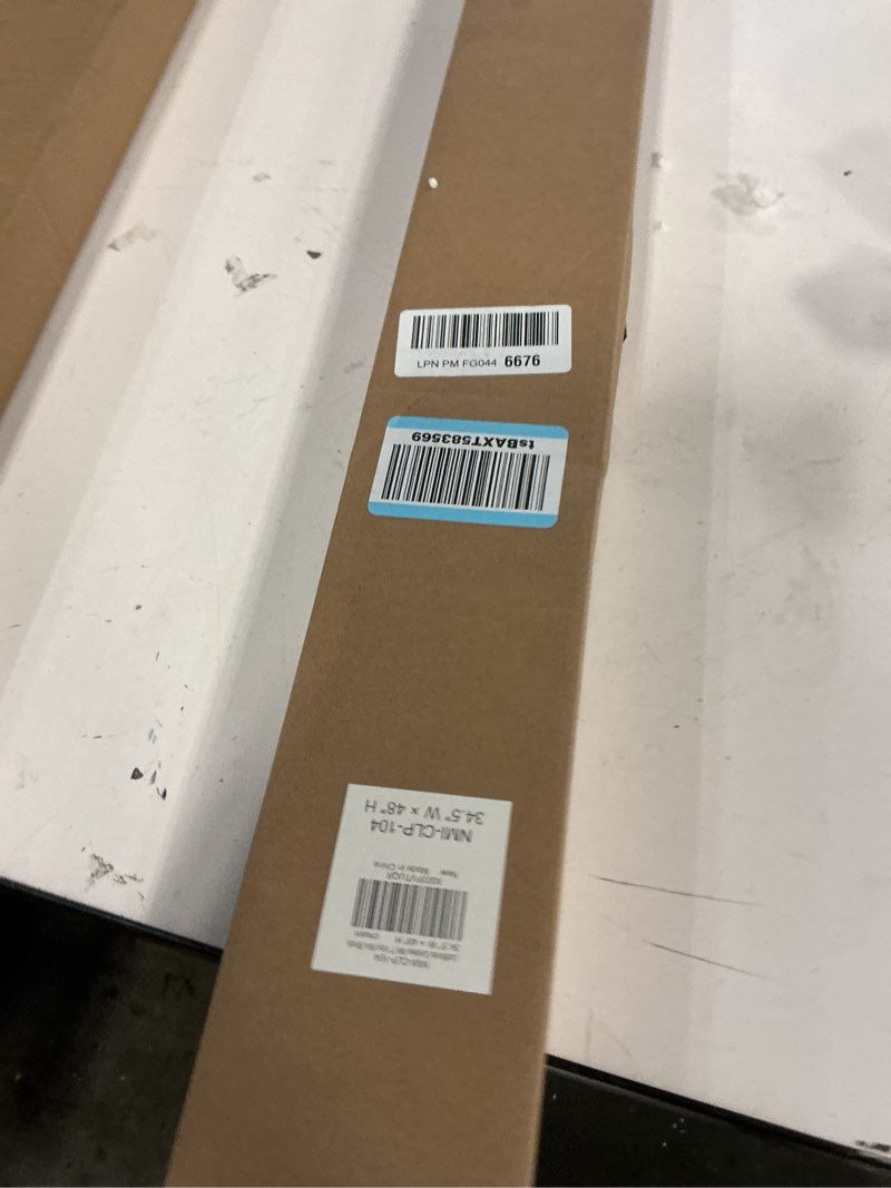 Condition photo showing New/Like New for LazBlinds No Tools No Drill 1" Vinyl Mini Blinds, Cordless Blinds for Windows, Light Filtering Horizontal Window Blinds & Shades, 34 1/2" W x 48" H, Cream Cordless-cream 34 1/2" W x 48" H