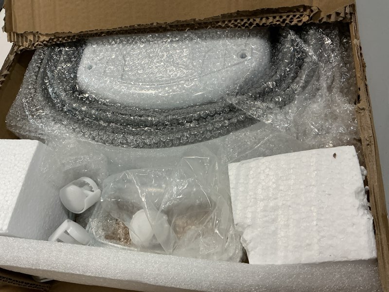 Condition photo showing Good Condition for dbest Products Folding Gocart Laundry Basket with Wheels, Multi Use Collapsible Grocery Shopping Cart, White Folding White