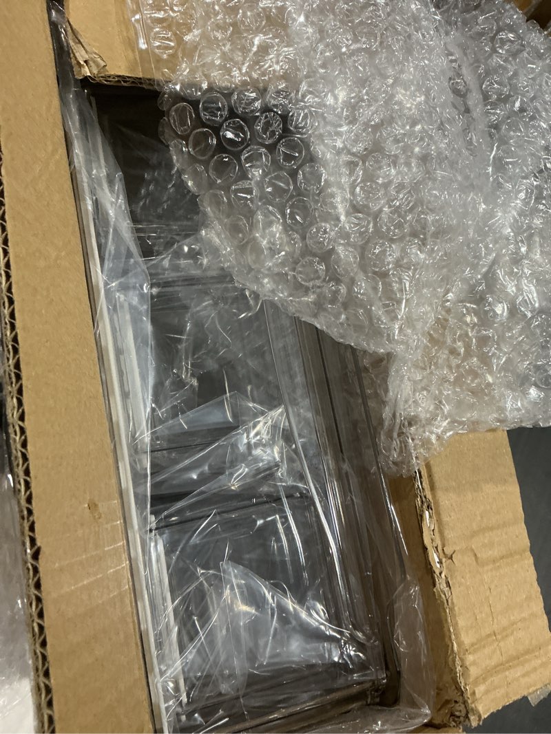 Condition photo showing Good Condition for 10 Pack Refrigerator Pantry Organizer Bins, Stackable Fridge Organizer Bins with Lids, Clear Plastic Food Storage Bins for Kitchen, Countertops, Cabinets, Fridge, Drinks, Fruits, Vegetable, Cereals 10-PACK