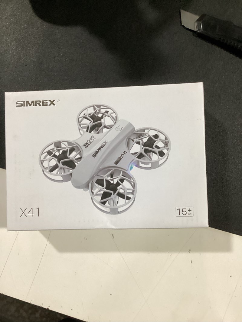 Condition photo showing Good Condition for simrex mini drone for kids & beginners, rc quadcopter with altitude hold, 3 speed modes, one key takeoff/landing, headless mode, cool led lights, stunt flip, ideal christmas birthday gift toy(red)