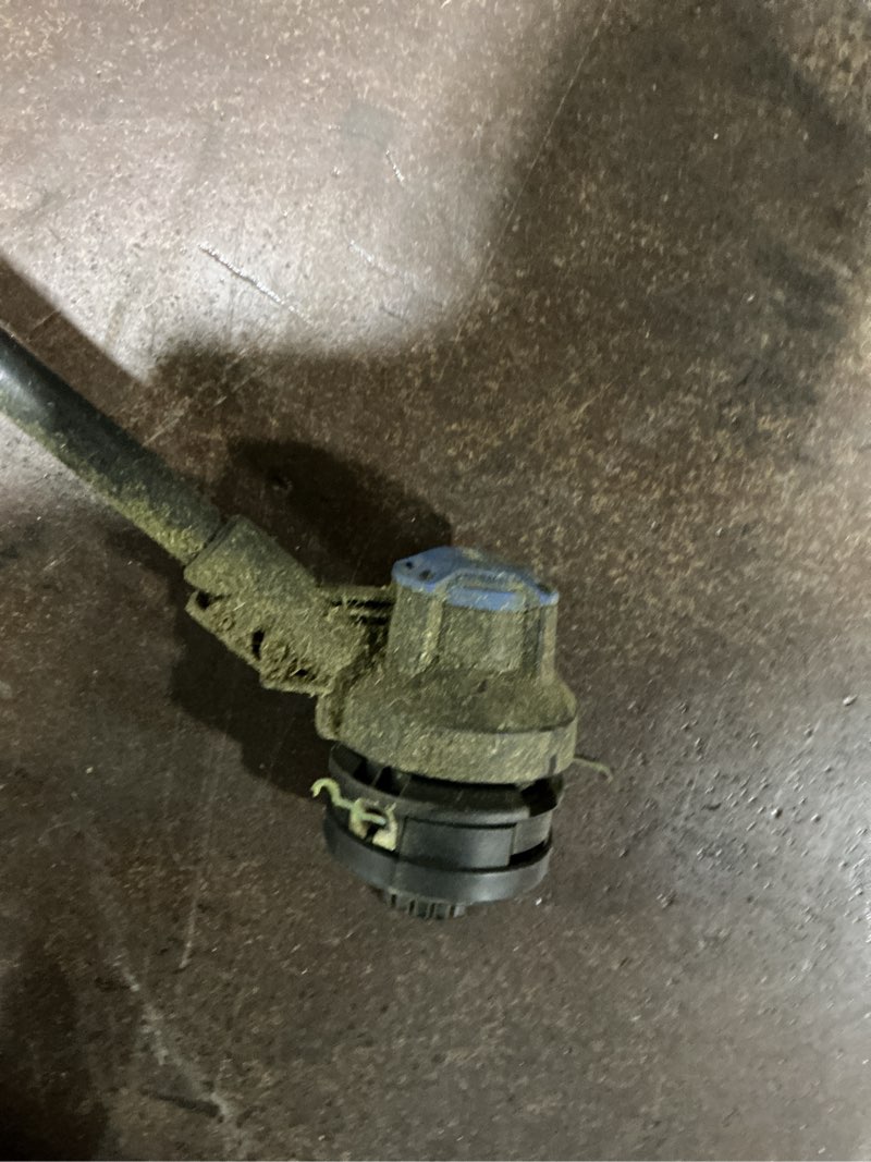 Condition photo showing As Is for kobalt brushless 80-volt 17-in straight shaft battery string trimmer 2.5 ah