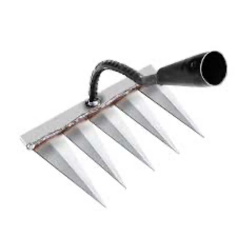 iron rake 2.0 - upgraded iron weeding rake for gardening and weeding, heavy duty carbon steel rakes 