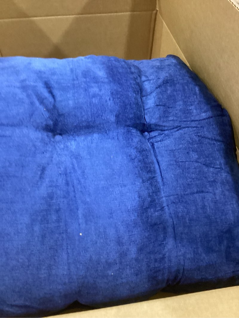 rofielty tufted bench cushion, chenille fabric, wicker loveseat cushion 2 ties, suitable for piano b