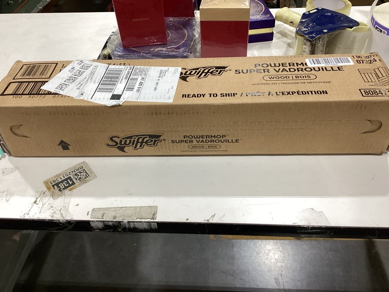 Condition photo showing New/Like New for Swiffer powermop super vadrouille