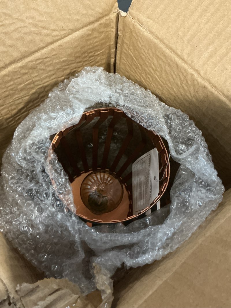 Condition photo showing New/Like New for JHY DESIGN Dimmable Touch Bedside Table Lamp 8.5''H Rechargeable Metal Cage Lantern with LED Edison Style Bulb Cordless Accent Lamp for Weddings Parties Patio Events for Indoors Outdoors ?Black diamond