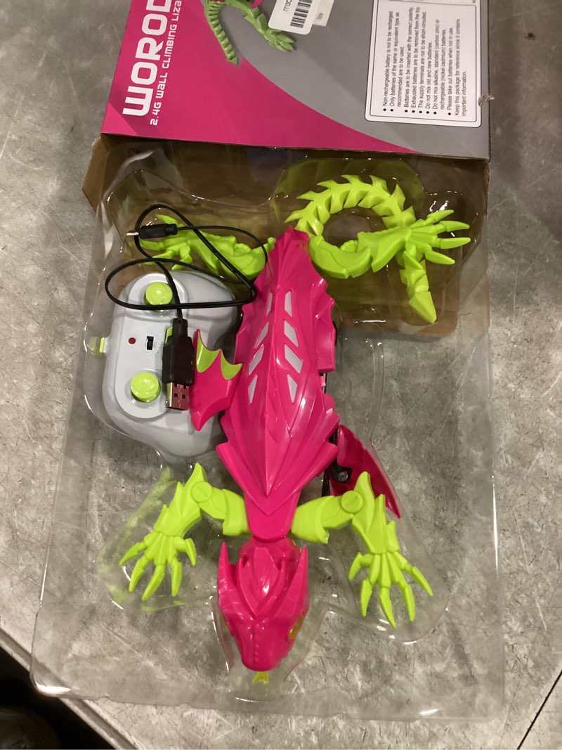 Condition photo showing Good Condition for wall climbing gecko lizard, kids toys remote control car, rechargeable wall crawler gecko robot, boys & girls ages 12+, 360° stunt crawler, led lights, safe indoor fun birthday gift