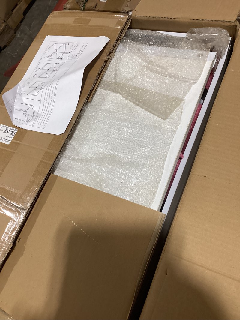 Condition photo showing Good Condition for 20.4"x28.3" Flip Tool Stand Workbench with Leveling Casters-Height Adjustable from 29.27"-36.27"-Flip Top Table Holds up to 300 Lbs, White