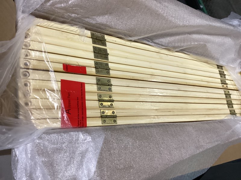 Bamboo Room Divider 6 Panel Wall Divider, 106'' W x 67'' H Folding Design with Extra Stable Base, 10