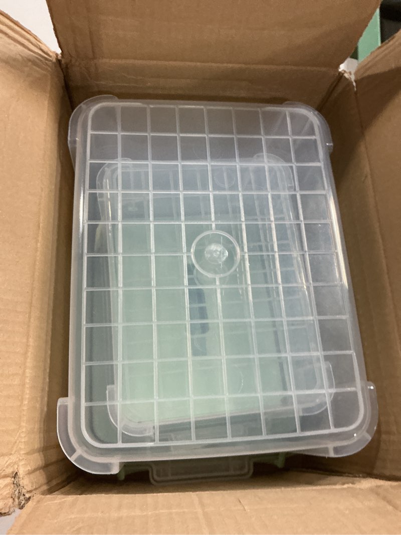 Condition photo showing As Is for medicine organizer storage box with pill splitter,2 pack clear portable medicine cabinet organizer,multipurpose medicine box with lids,trays,labels,handle,empty first aid kit for home,travel