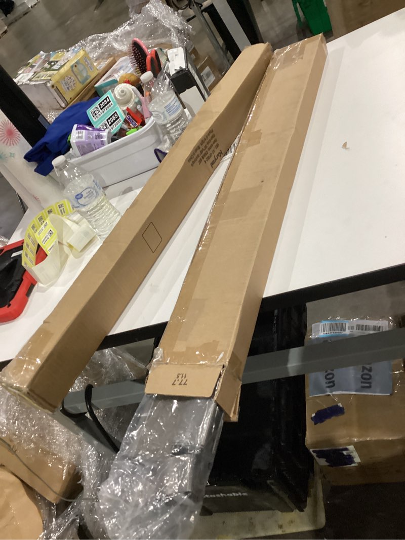 Condition photo showing Good Condition for LazBlinds No Tools No Drill Cordless Cellular Shades, Blackout Light Blocking Honeycomb Shades for Home, Thermal Insulation Blinds for Windows, 31" W x 64" H, Dark Coffee Blackout-dark Coffee 31" W x 64" H