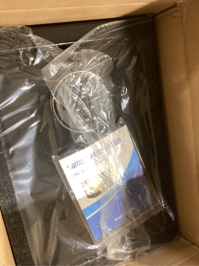 safe,0.8 cubic feet safe box,anti-theft digital security lock box with electronic keypad and key, fi