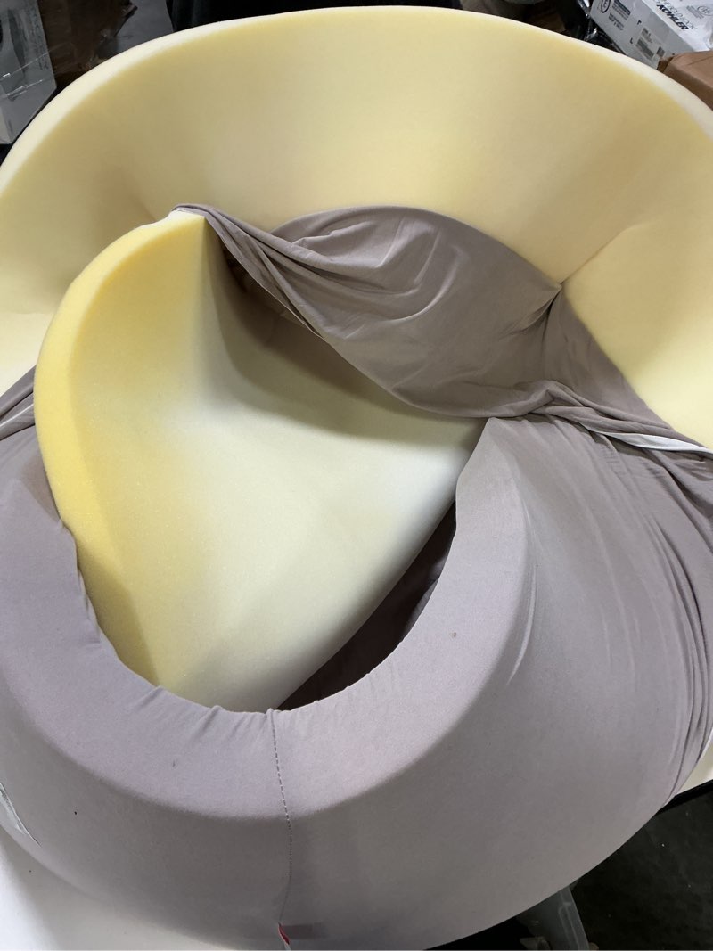 Condition photo showing As Is for Foam Ball Pit for Toddlers, 35 Inch Baby Ball Pit Soft Round and Easy to Set or Clean, Baby Playpen Ball Pool is Ideal Gift for Kids-Balls NOT Included Light Gray