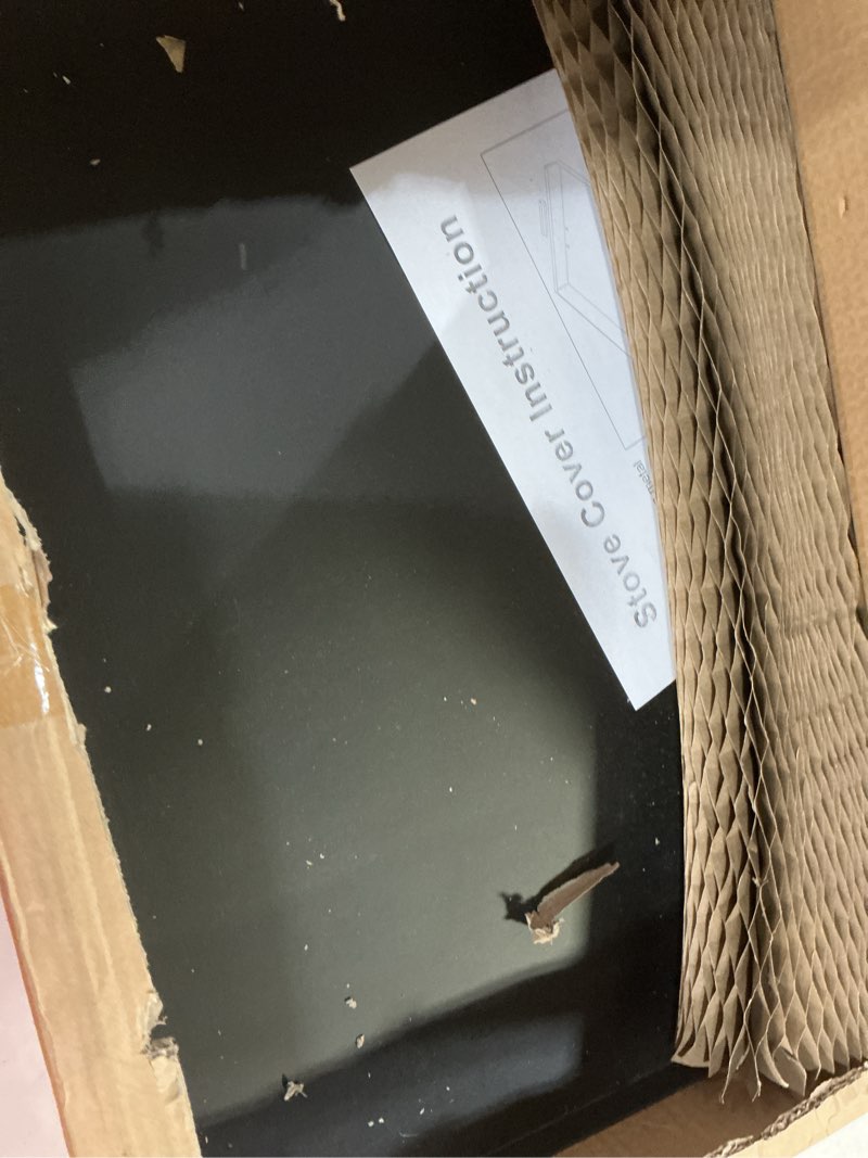 Condition photo showing Good Condition for bjade's stove cover board - 30"x22"x3" gas/electric range top cover with anti-slip feet, kitchen organizer & noodle board, black cooktop protector for counter space expansion l30’’ x w22'' xh3''