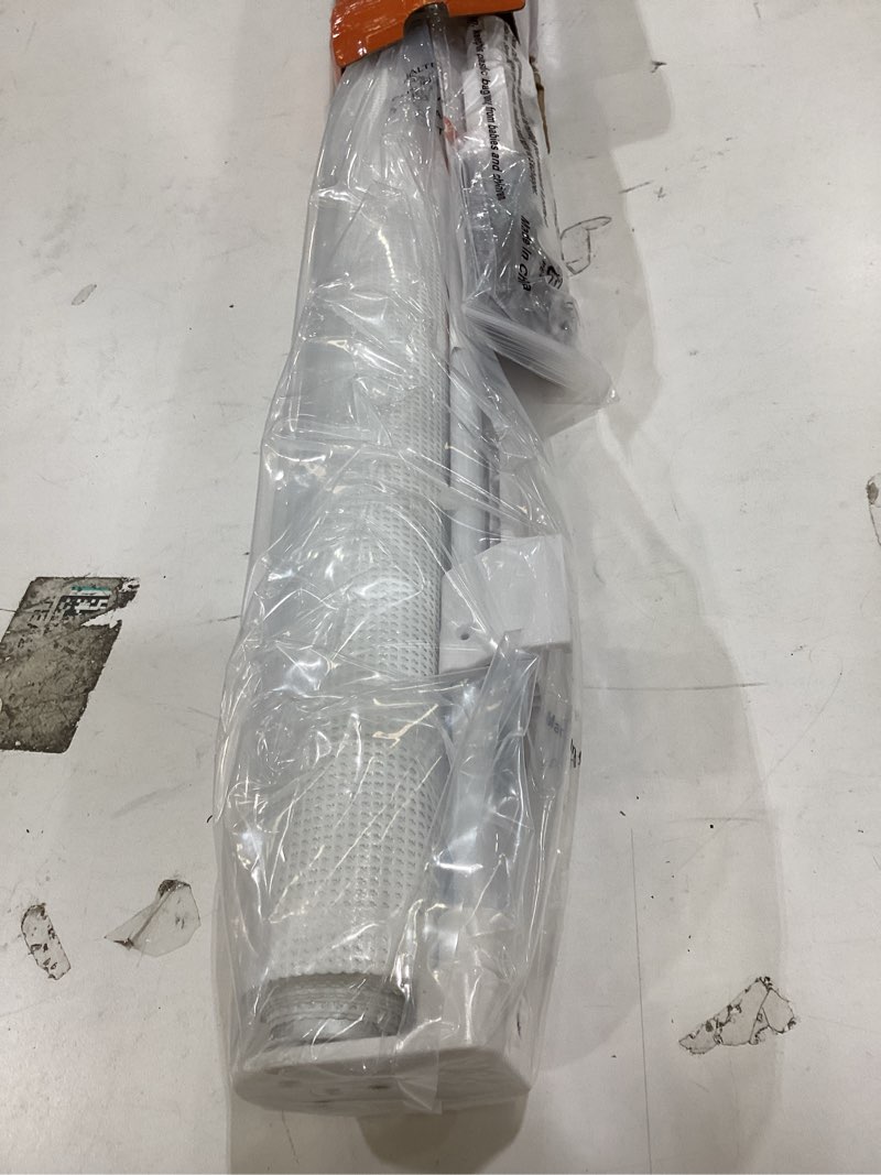 Condition photo showing New/Like New for reinforced 55" wide retractable baby gates for doorways to prevent crawling under, outdoor retractable gate, mesh child safety gates for toddlers, indoor/outdoor baby gate for deck/porch/patio, white white 33" tall x 55" wide? with reinforced bar ?