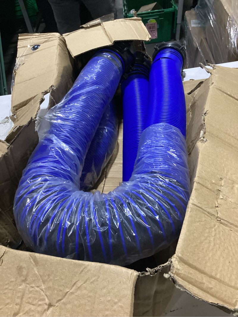 Condition photo showing Good Condition for 20ft rv sewer hose, extreme heavy duty 24 mil tpe material for abrasion resistance and crush protection, camper sewer hose kit with pre-attached bayonet fittings, 4-in-1 adapter elbow, blue blue 20ft