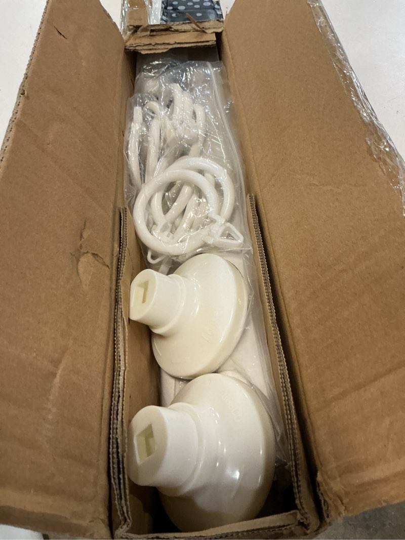 Condition photo showing New/Like New for zocone tension curtain rod 51-168in(4-14ft),no drill curtain rods for window outdoor patio,adjustable shower curtain rod for bathroom renter friendly,heavy duty extra long tension rod never rust,white white 51-168 inches