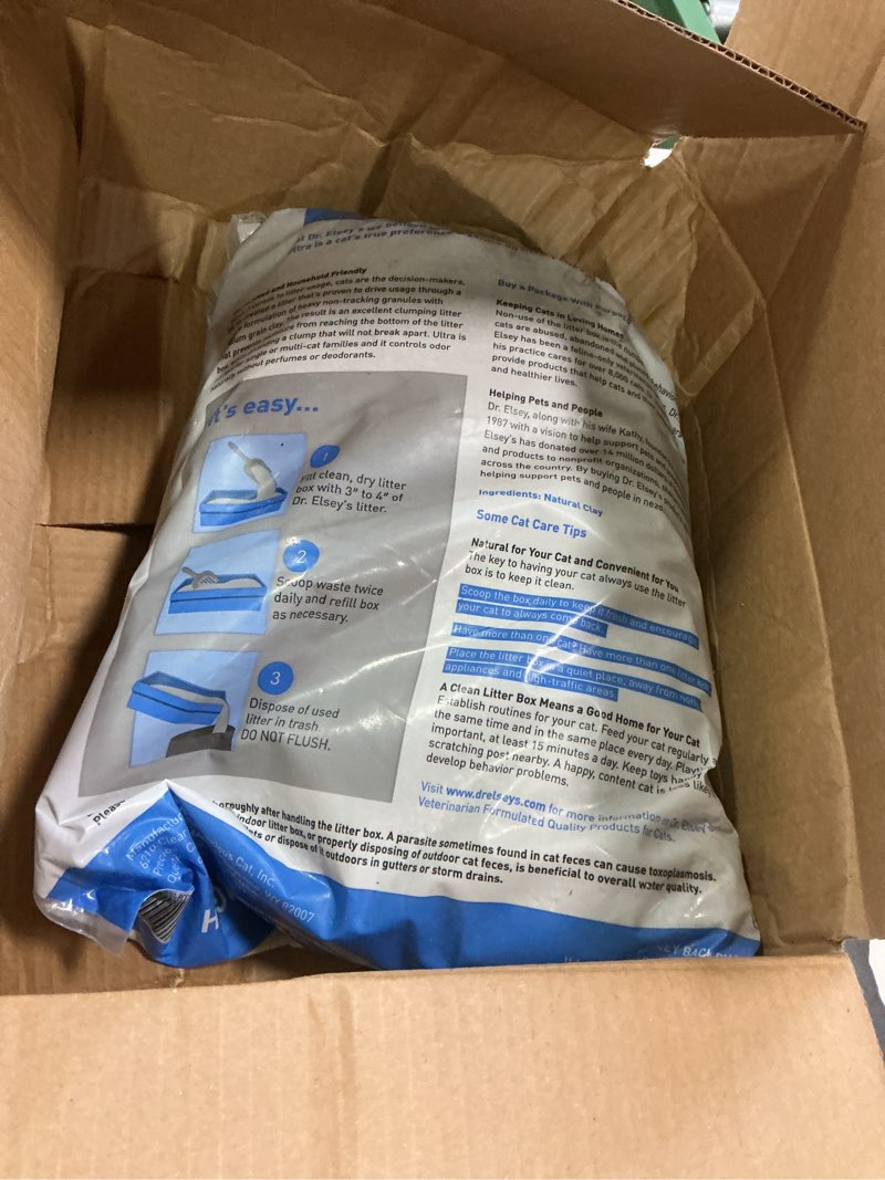 Condition photo showing Good Condition for Dr. Elsey's Ultra UnScented Clumping Clay Cat Litter 40 lb. Bag