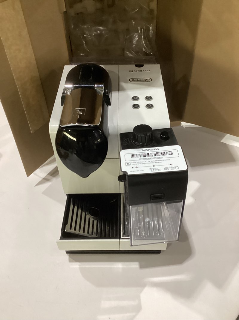 Condition photo showing As Is for nespresso gran lattissima by de'longhi, white, not tested, used