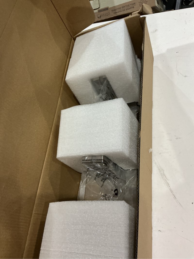 Condition photo showing Good Condition for okeli 3 light bathroom vanity light brushed nickel modern 24w led dimmable vanity light over mirror 350° adjustable lamp head cold white 6000k etl listed 22inch brushed nickel 3 light - 22 inch