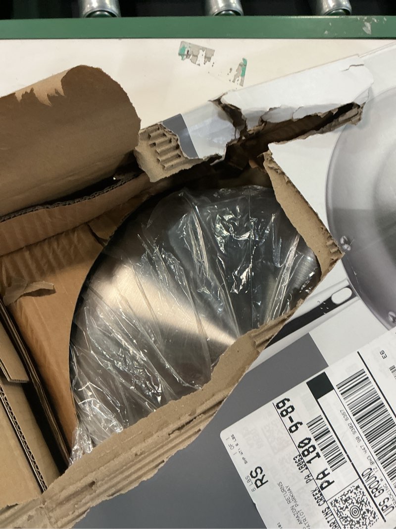 Condition photo showing Good Condition for Misen 5-Ply Stainless Steel 12" Frying Pan - Professional Cookware for Induction, Gas and Electric - Dishwasher Safe, Oven Safe to 800°F - Durable, Versatile, Even Heating