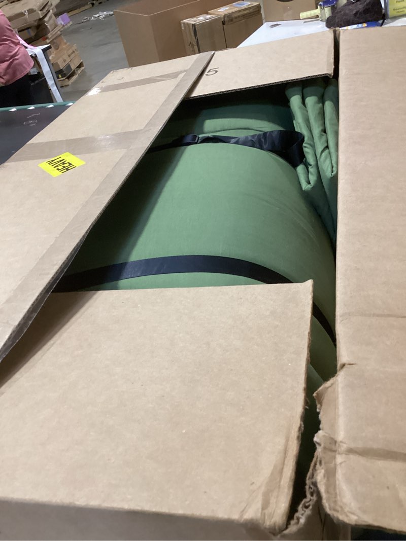 Condition photo showing Good Condition for japanese floor mattress, futon mattress with portable storage bag and washable cover, roll up thick tatami mat suitable for camping, guest room, green, twin twin (80"l x 39"w) green ( 4"th + dust cover ?