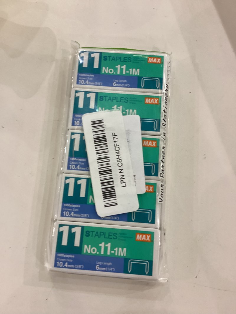 Max Vaimo HD-11FLK Flat Clinch Stapler with 3 Boxes Staples (35 Sheets)