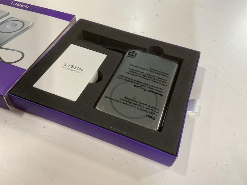 Condition photo showing New/Like New for lisen 0.5'' ultra slim magsafe power bank for iphone and apple watch,10000mah magsafe battery pack,alloy magnetic portable charger for iphone 16 pro max plus/15, apple watch s11 /s10 s9 se?grey grey 10000mah
