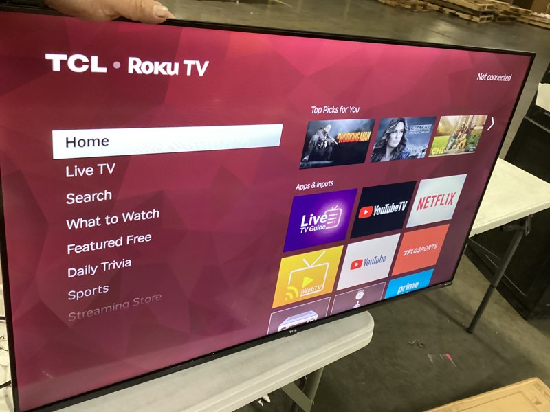 Condition photo showing Good Condition for TCL 43-Inch Class S3 1080p LED Smart TV with Roku TV (43S350R, 2023 Model), Compatible with Alexa, Google Assistant, and Apple HomeKit Compatibility, Streaming FHD Television