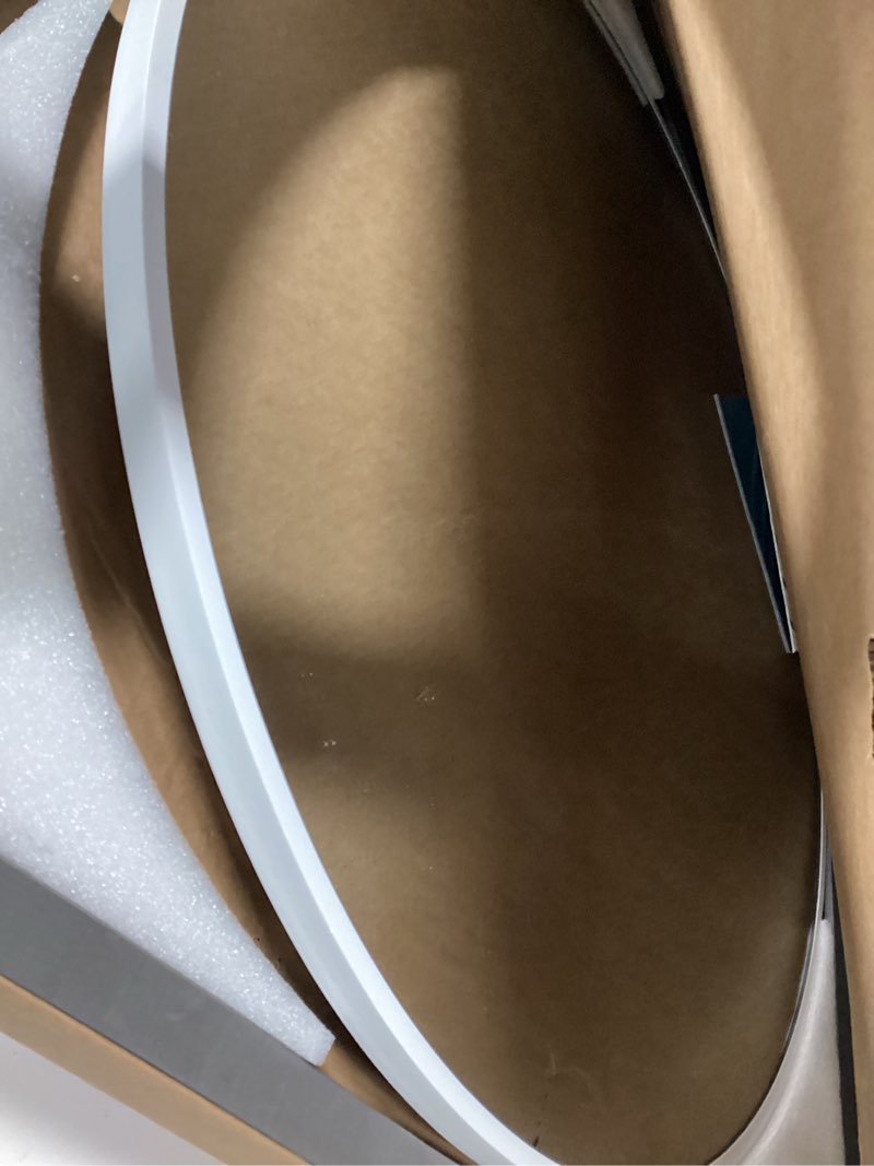 Condition photo showing Good Condition for Round Wall Mirror 24 Inch, White Framed Circle Mirrors for Bathroom, Bedroom,Living Room or Entryway(White) White 24"L x 24"W
